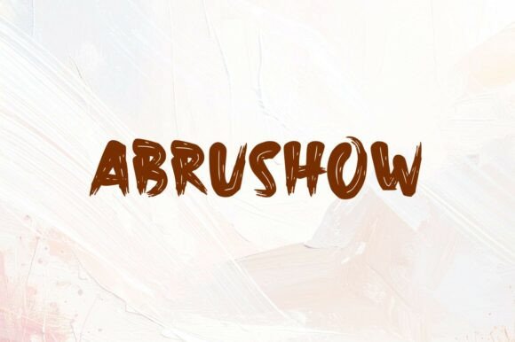 Abrushow: The Bold Script Handwritten Font for Makers
