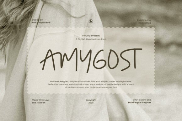 Amygost Font: The Perfect Handwritten Typeface for Makers