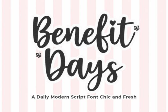 Benefit Days: The Script Handwritten Font for Viral Content