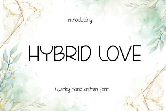 Hybrid Love: The Perfect Script Font for Handmade Goods