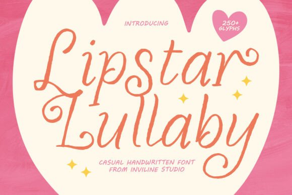 Lipstar Lullaby: A Handwritten Font for Warm Web Design