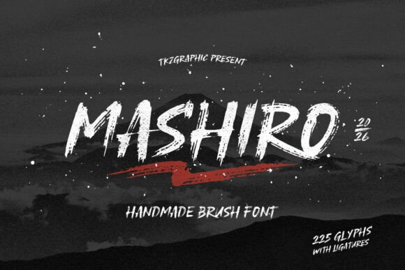 Mashiro Font: Aggressive Brush Typography for Web Headers