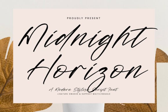 Midnight Horizon: The Modern Script Font for Bold Campaigns