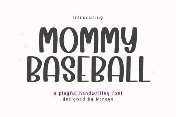 Mommy Baseball Font: A Playful Typeface for Small Business Branding