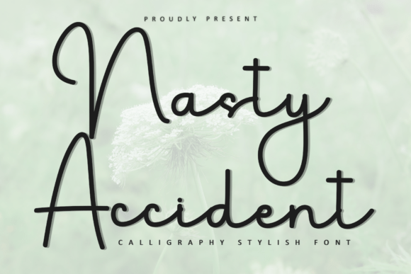 Nasty Accident Font: A Festive Script for Holiday Designs