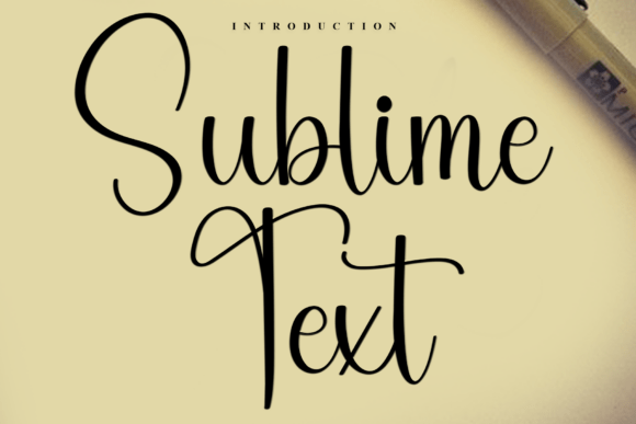 Sublime Text: A Soft Script Font for Handmade Brands