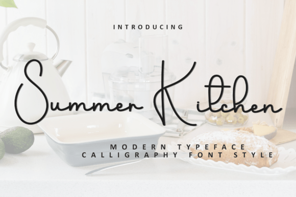 Summer Kitchen Font: A Soft Script for Modern Design