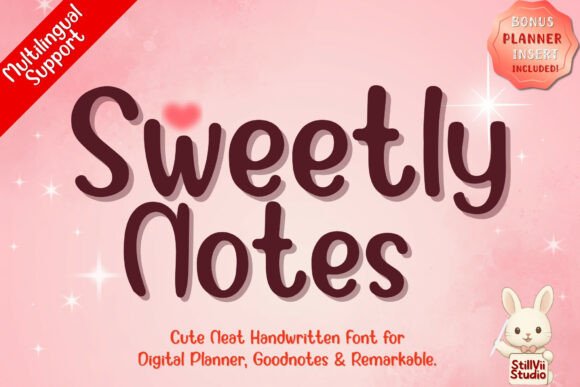 Sweetly Notes: A Cozy Handwritten Font for Makers