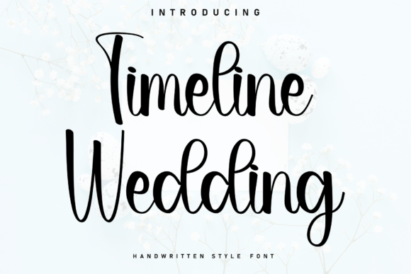 Timeline Wedding Font for Editorial and Branding