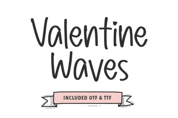 Valentine Waves: A Bold Script Handwritten Font for Makers