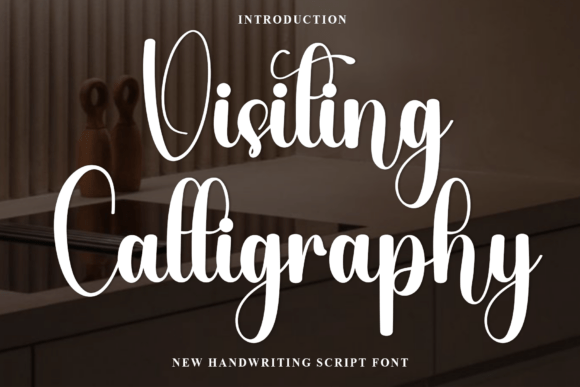 Visiting Calligraphy Font for Handmade Labels and Invites