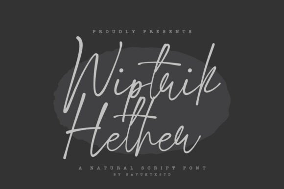 Wiptrik Hether: The Elegant Script Font for Branding