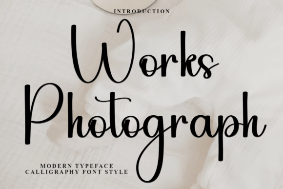 Works Photograph Font for Handmade Brands