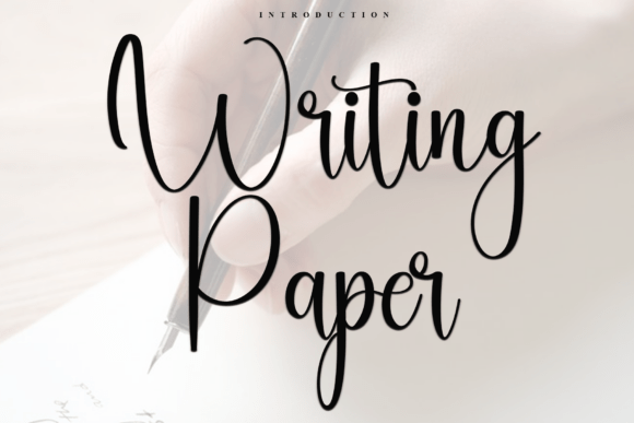 Writing Paper Font: A Soft Touch for Your Brand